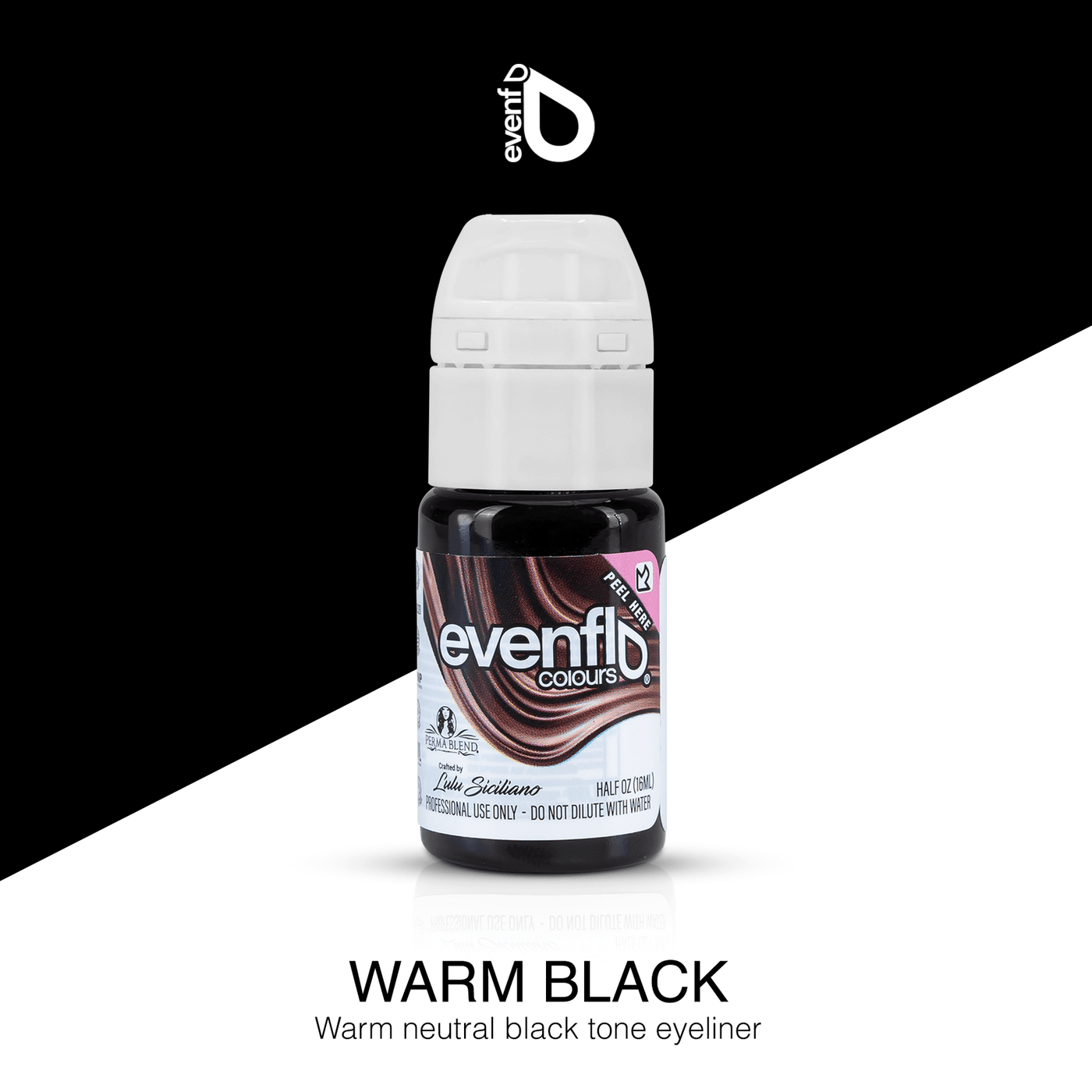 Perma Blend Evenflo Warm Black Eyeliner - PMU Pigments - Mithra Tattoo Supplies Canada