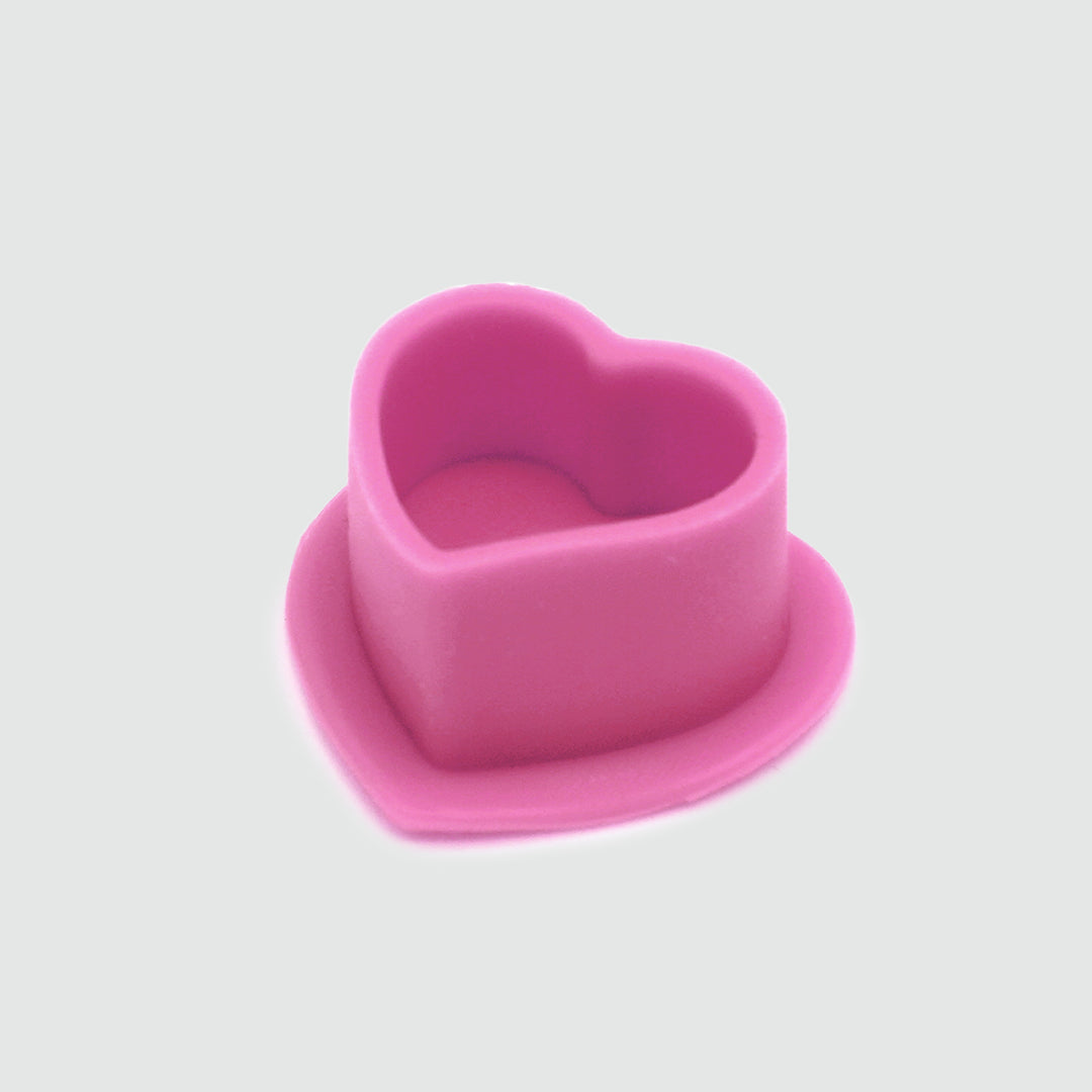 Silicone Ink Caps – Heart - Station Prep. & Barriers - Mithra Tattoo Supplies Canada