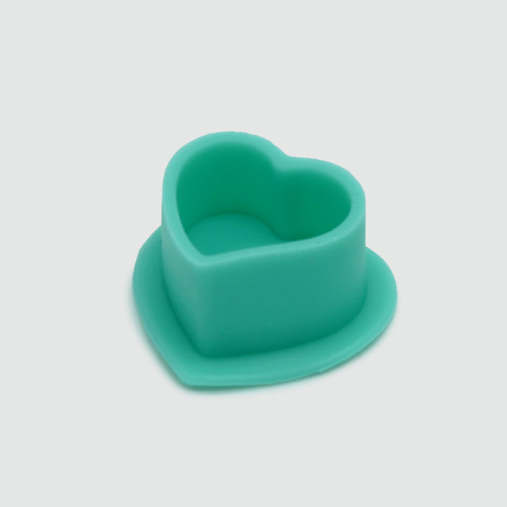 Silicone Ink Caps – Heart - Station Prep. & Barriers - Mithra Tattoo Supplies Canada