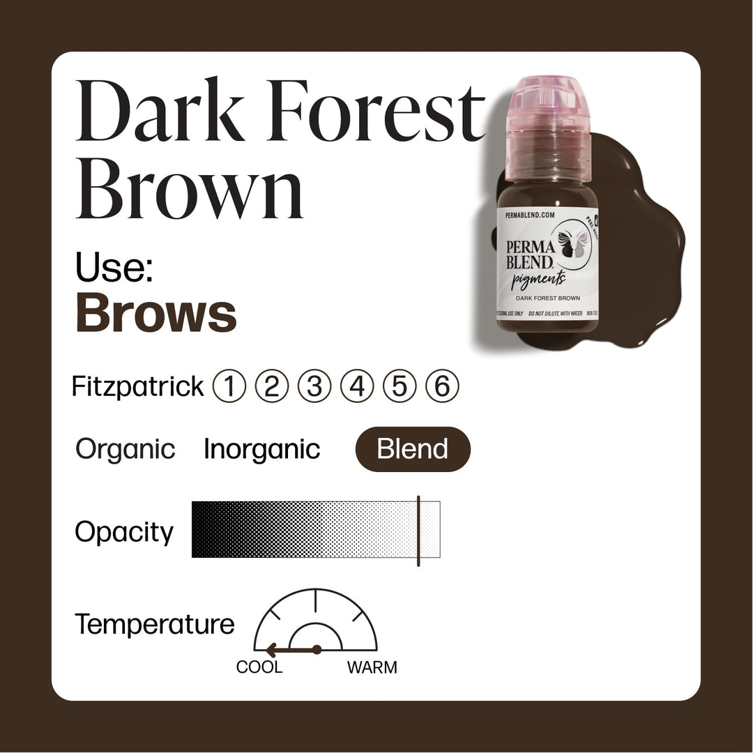 Perma Blend Dark Forest Brown - PMU Pigments - Mithra Tattoo Supplies Canada