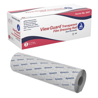 Dynarex - View Guard Transparent Film Dressing Roll - Station Prep. & Barriers - Mithra Tattoo Supplies Canada