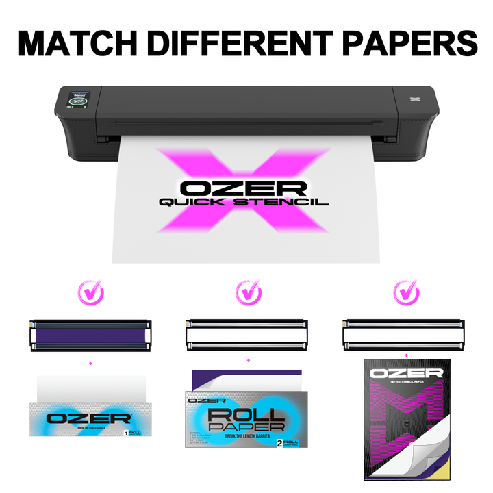 Ozer X Quick Stencil Wireless Tattoo Printer - Printer - Mithra Tattoo Supplies Canada