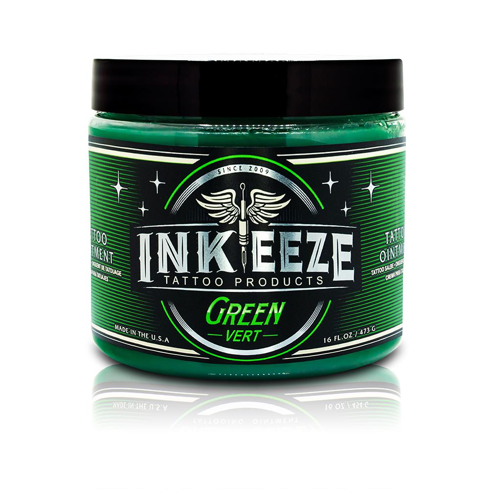 Inkeeze Green Tattoo Ointment - Tattoo Care - Mithra Tattoo Supplies Canada